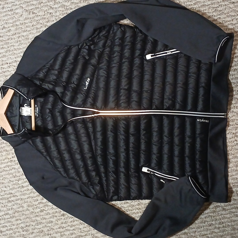 Decathlon Wedze 600 Fill lightweight packable down ski liner jacket US Large EUC